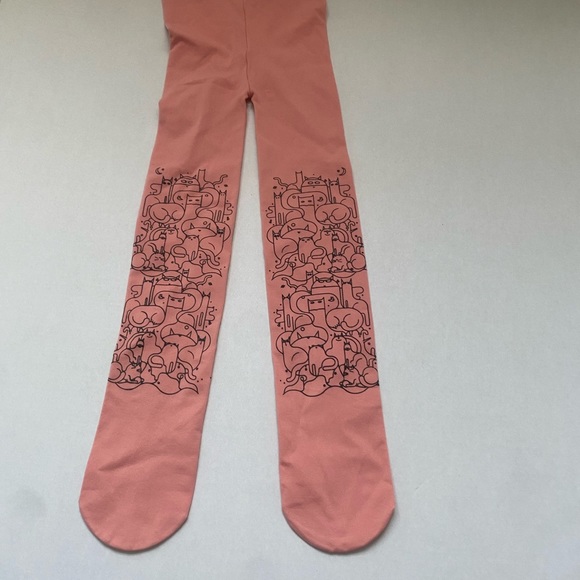 NWOT Girls’ Tights, Pink with Cat Print, Adorable! Unique - Picture 6 of 6